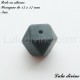 Perle en silicone hexagone 17 mm