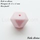 Perle en silicone hexagone 17 mm