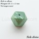 Perle en silicone hexagone 17 mm