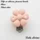 Clip silicone boucle Fleur