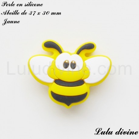 Perle en silicone Abeille