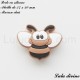 Perle en silicone Abeille