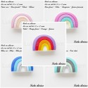 Perle en silicone Arc en ciel