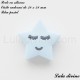 Perle en silicone Etoile endormi