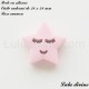 Perle en silicone Etoile endormi