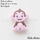 Perle en silicone Singe