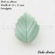 Perle en silicone petite Feuille