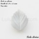 Perle en silicone petite Feuille