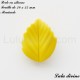 Perle en silicone petite Feuille