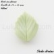 Perle en silicone petite Feuille