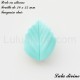 Perle en silicone petite Feuille