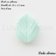 Perle en silicone petite Feuille