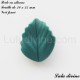 Perle en silicone petite Feuille