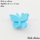 Perle en silicone Papillon