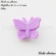 Perle en silicone Papillon