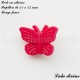 Perle en silicone Papillon