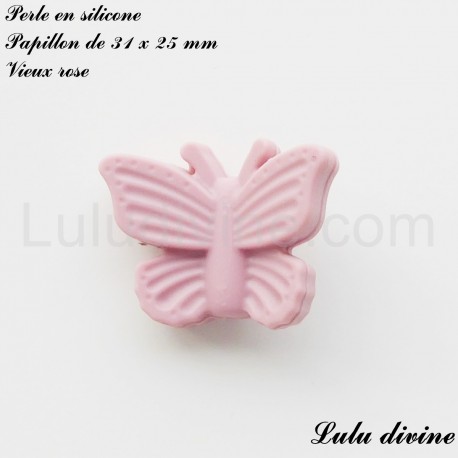 Perle en silicone Papillon