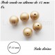 Perle en silicone ronde Ø 15 mm