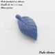 Perle pendant en silicone Feuille