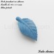 Perle pendant en silicone Feuille