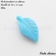 Perle pendant en silicone Feuille