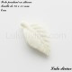 Perle pendant en silicone Feuille