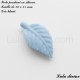 Perle pendant en silicone Feuille