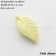 Perle pendant en silicone Feuille