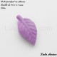 Perle pendant en silicone Feuille