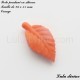 Perle pendant en silicone Feuille