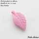 Perle pendant en silicone Feuille