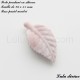 Perle pendant en silicone Feuille