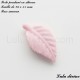 Perle pendant en silicone Feuille