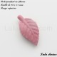 Perle pendant en silicone Feuille