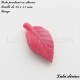 Perle pendant en silicone Feuille