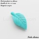 Perle pendant en silicone Feuille