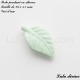 Perle pendant en silicone Feuille