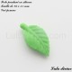 Perle pendant en silicone Feuille