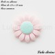 Perle en silicone grosse Fleur