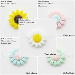 Perle en silicone grosse Fleur