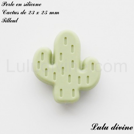 Perle en silicone Cactus