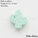 Perle en silicone Cactus