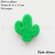 Perle en silicone Cactus