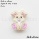 Perle en silicone Lapin