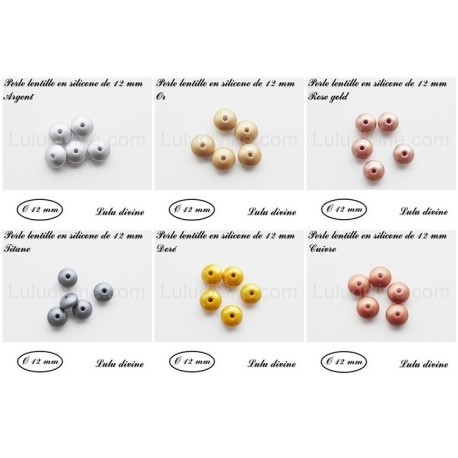 Perles En Silicone 9mm - Couleur Noir - Lot De 10 - Marque SAVMER - Neuf