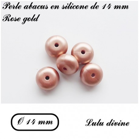 Perle en silicone abacus Ø 14 mm