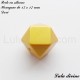 Perle en silicone hexagone 17 mm