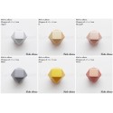 Perle en silicone hexagone 17 mm