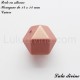 Perle en silicone hexagone 14 mm