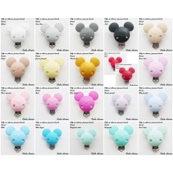 Clip silicone boucle Souris / Mickey